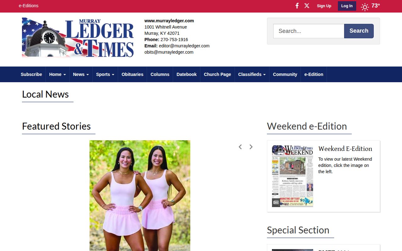 Calloway County crime and arrest reporting in Murray Ledger and Times Local News